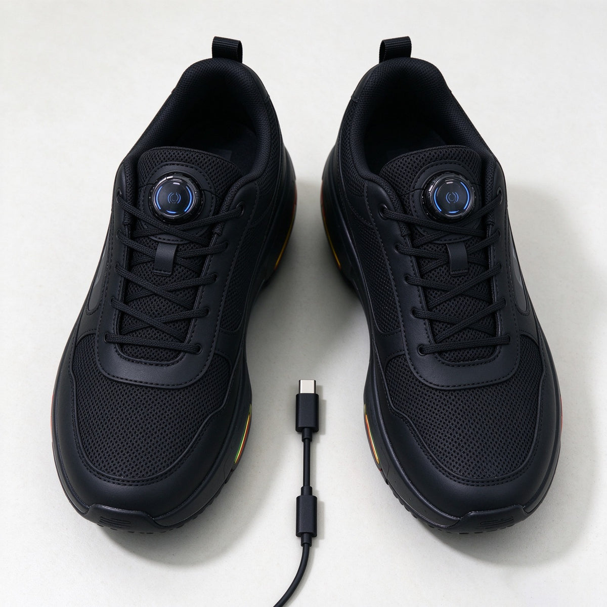 Top-down pair with charging cable
